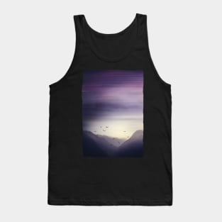 Purple Mountains - Alps in Morning Mist Tank Top